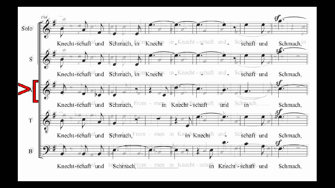 Hör mein Bitten Altpartij