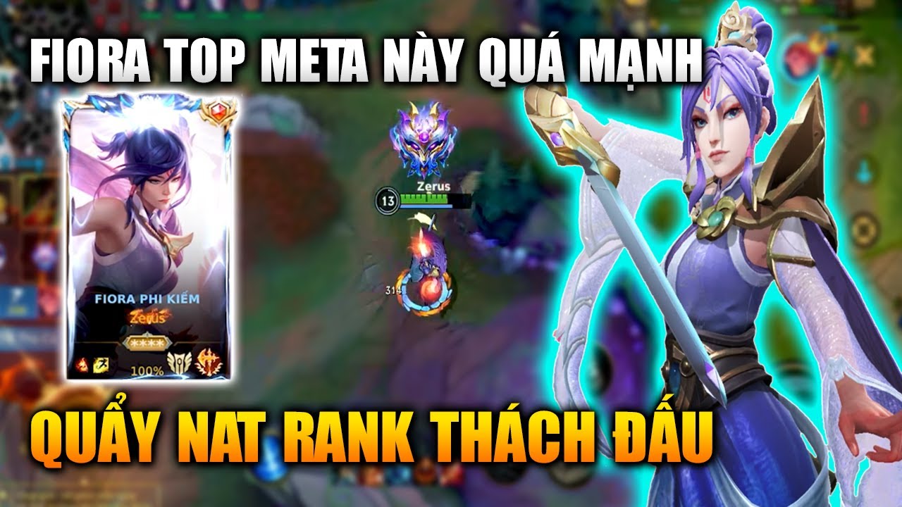 Wild Rift | Fiora Top Meta Này Quá Mạnh Quẩy Nát Rank Thách Đấu Tốc Chiến