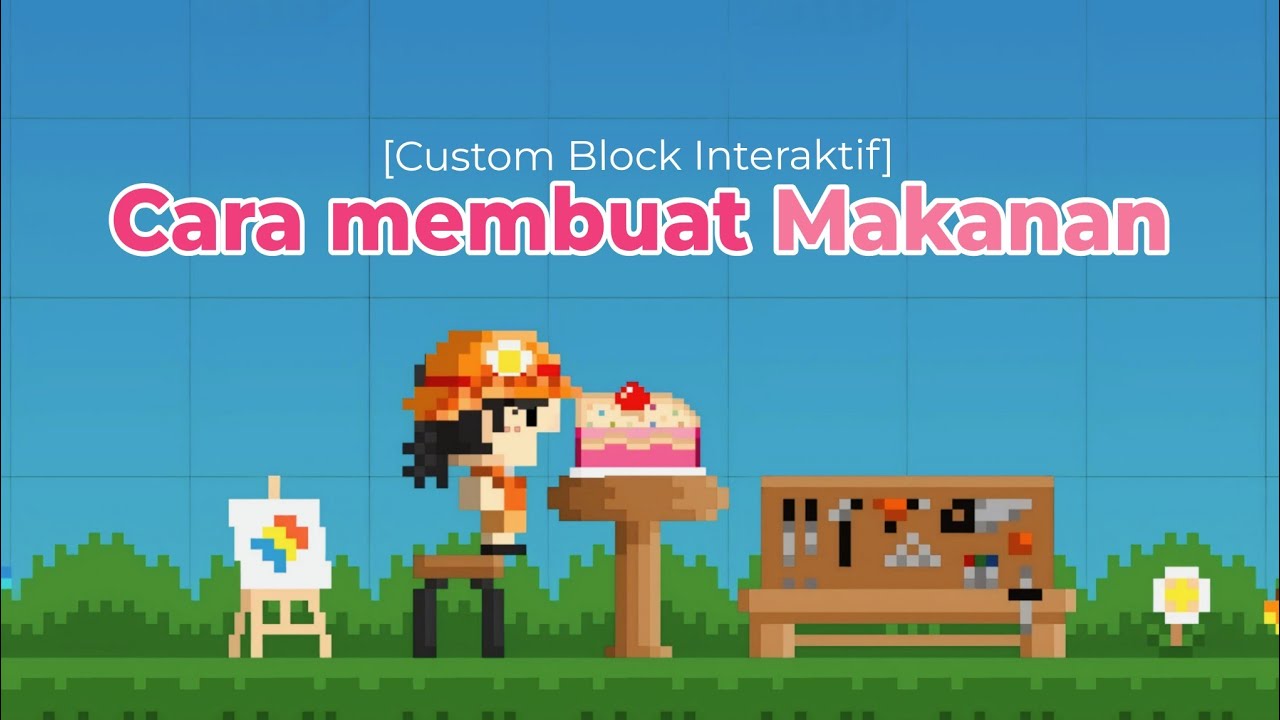 Cara Membuat Blok Makanan interaktif bisa dimakan 🍰 ||Tutorial boku boku