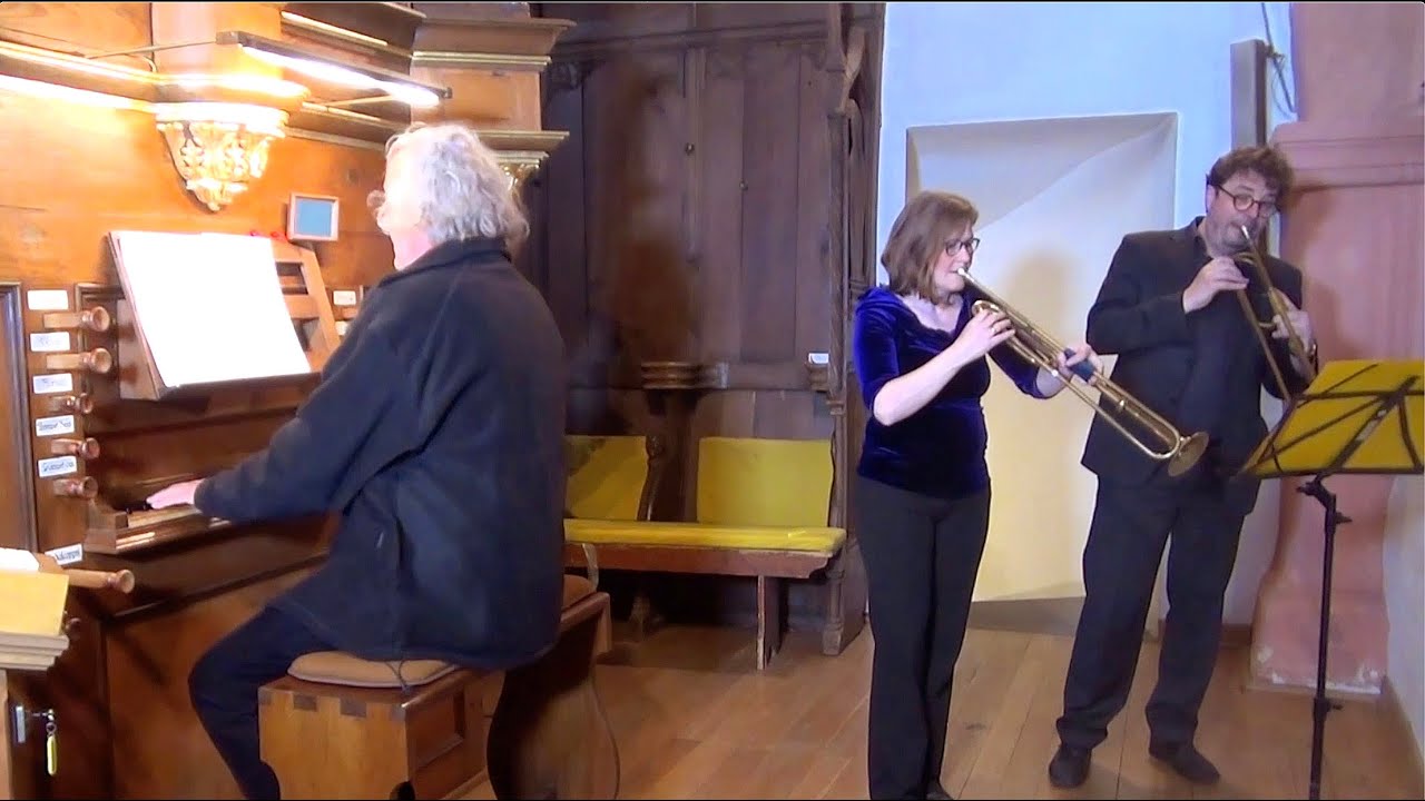 Ouverture & 2nd March from the Water Music by G. F. Handel arr. for 2 trumpets & organ