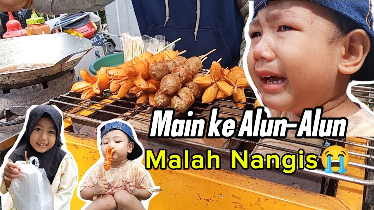 MAIN KE ALU-ALUN ADIK MALAH NANGIS😭