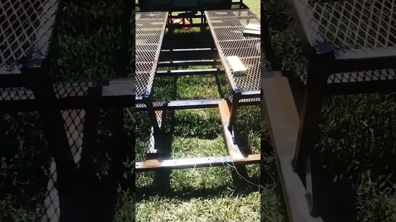 welding caps onto trailer complete #weld#fab