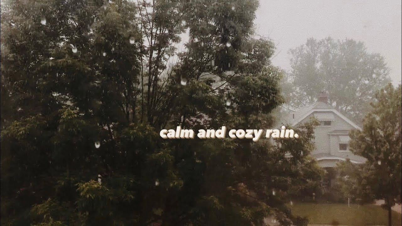calming and cozy rain 🌧