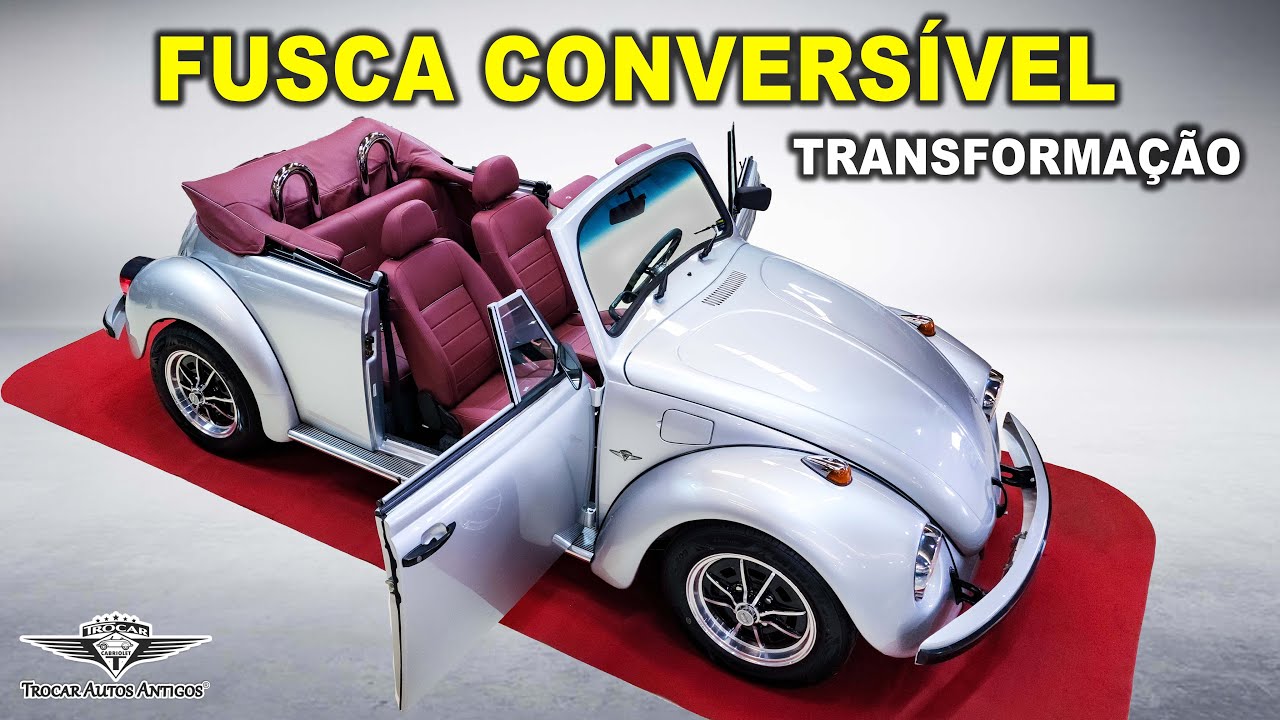 TRANSFORMA&Ccedil;&Atilde;O em convers&iacute;vel PACOTE PREMIUM💎FUSCA PRATA 1994 | TAPETE VERMELHO um ESPET&Aacute;CULO!!!