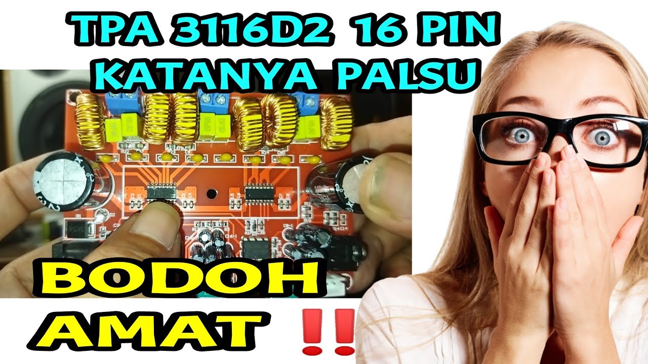 TPA 3116D2 16 PIN Power Class D PALSU katanya..‼️bodoh amat