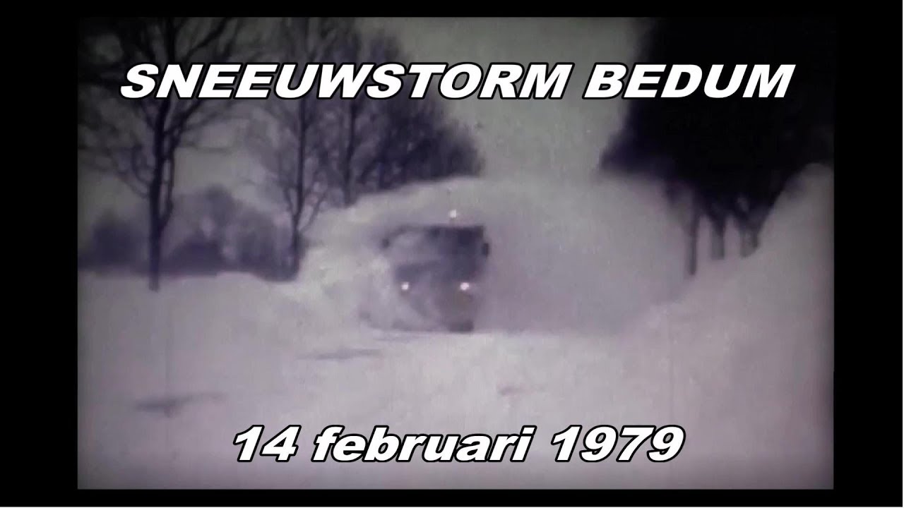 Bedum. SNEEUWSTORM 14-2-1979.