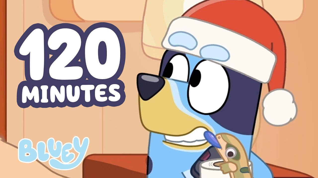 🔴LIVE: Verandah Santa Moments and More! 💙 🎅 | 2 HOURS | Bluey
