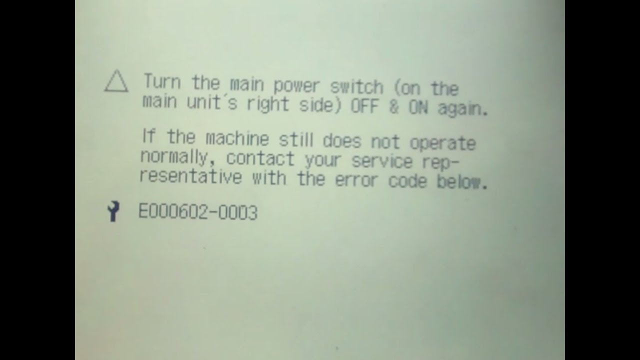 HOw To Fix Canon IR 3300 ERROR E602 -03 HARD DISK ERROR