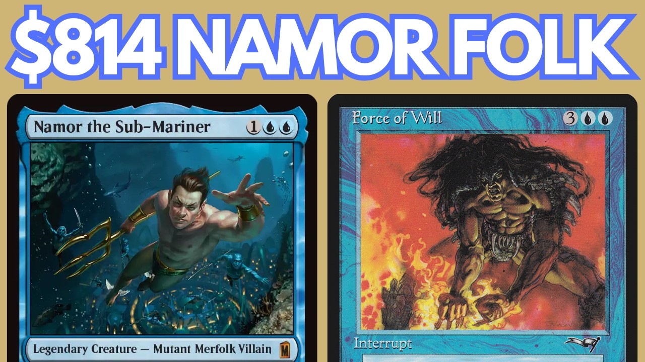 FORCE YOUR SPELL MAKE 2 TOKENS! Legacy Merfolk with NO RESERVE LIST cards feat. Namor. MTG League