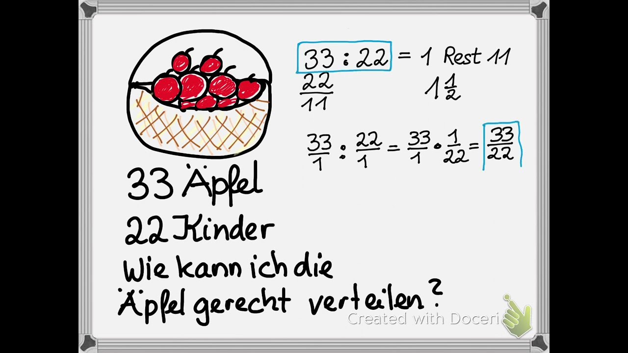 Brüche 31 Bruchzahl und Division geschicktes Rechnen mit Bruchzahlen