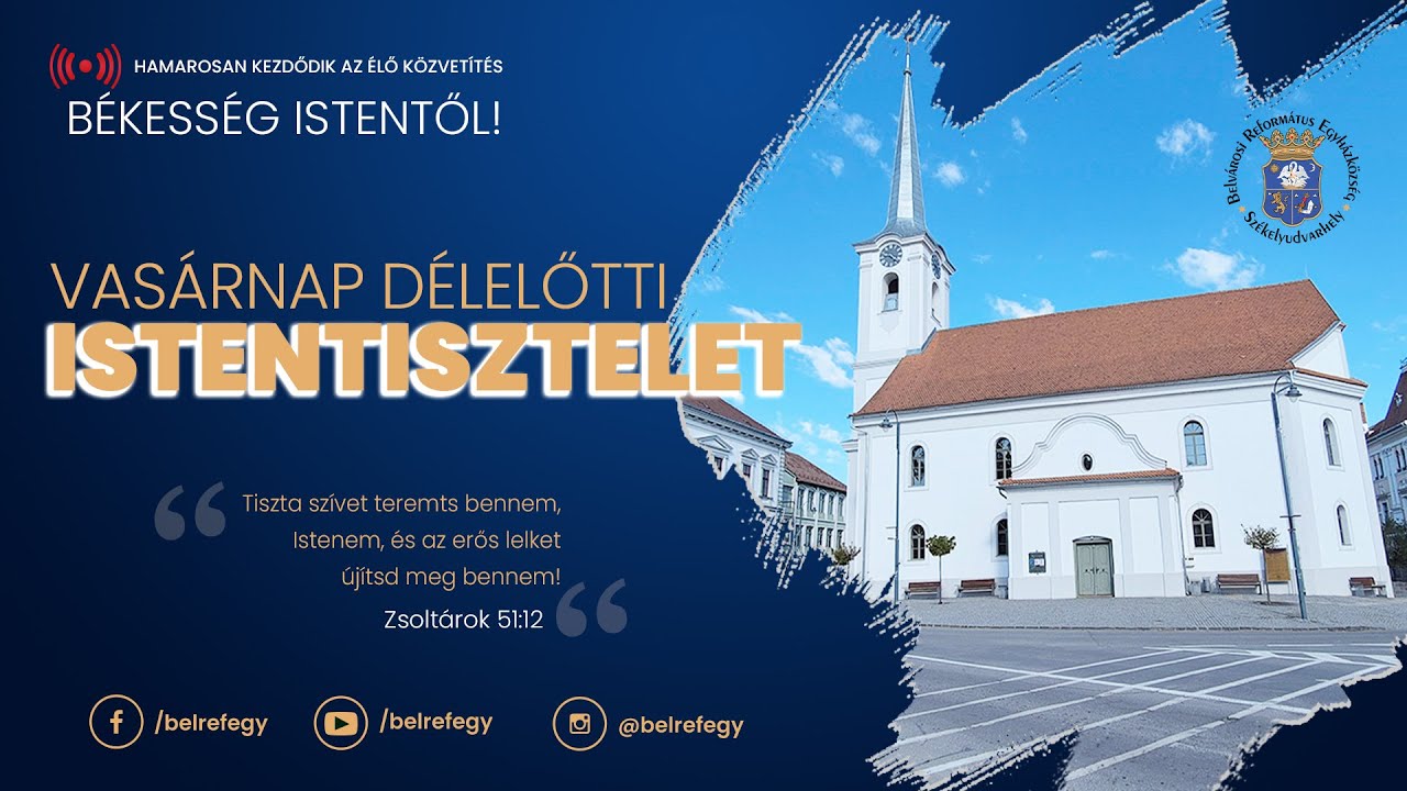 VASÁRNAPI ISTENTISZTELET - 2025. Október 19.
