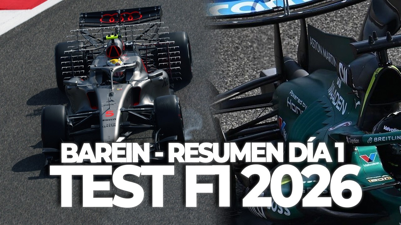PROBLEMAS EN ASTON MARTIN Y NOVEDADES EN AUDI - RESUMEN DÍA 1 TEST F1 2026