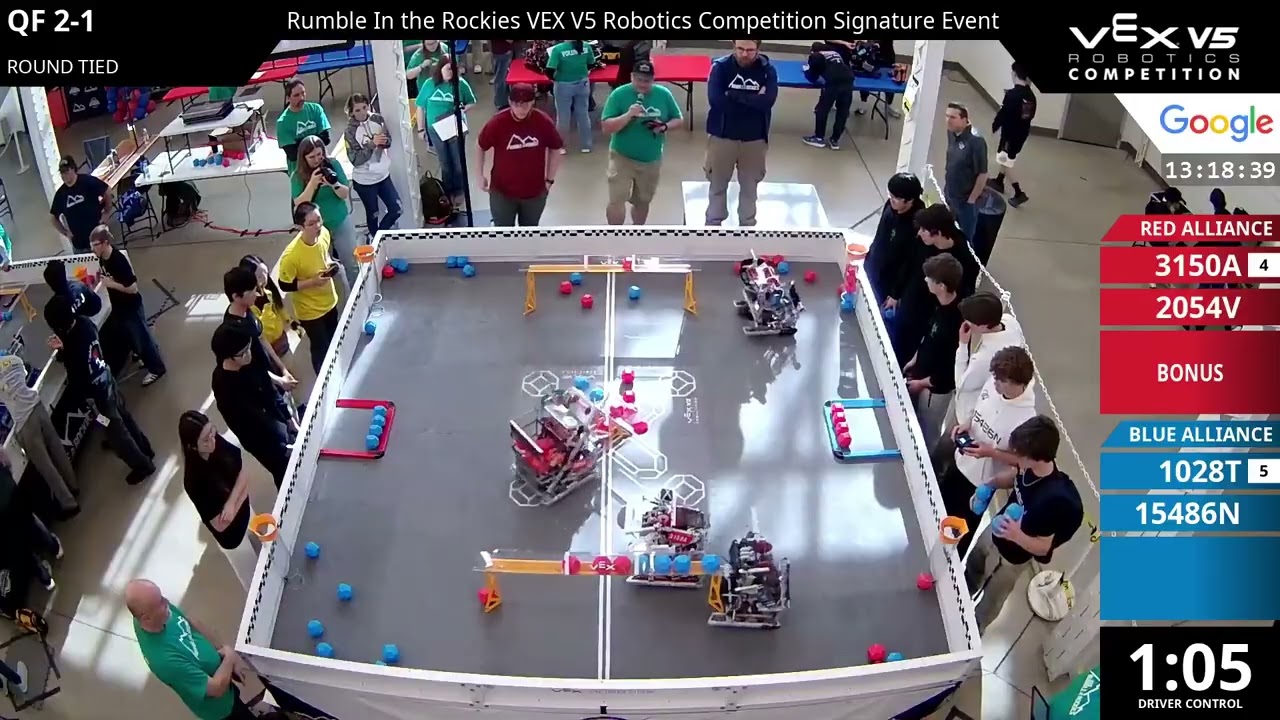 Rumble In the Rockies : Oquirrh - QF #2-1 - 3150A & 2054V vs 1028T & 15486N - Auton + Driver