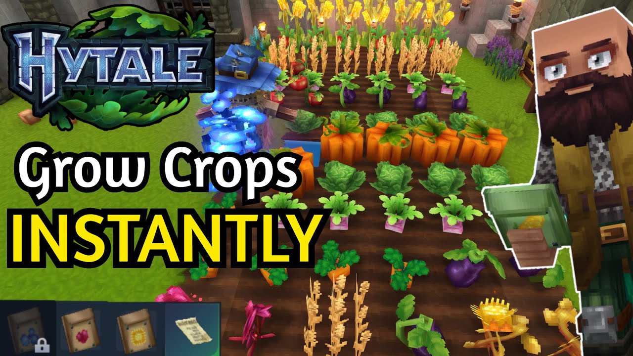 Trick To Instantly Grow Crops In Hytale! (+Hytale Farming Tips)