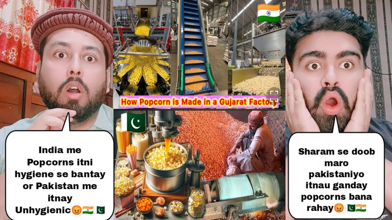 India Popcorn Making Hygiene Vs Pakistan Popcorn Making Hygiene 