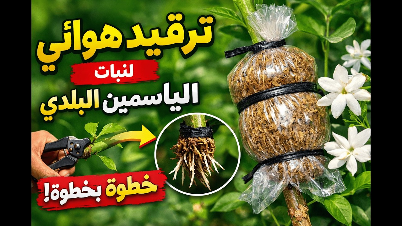 ازاي تعمل ترقيد هوائي لنبات الياسمين البلدي