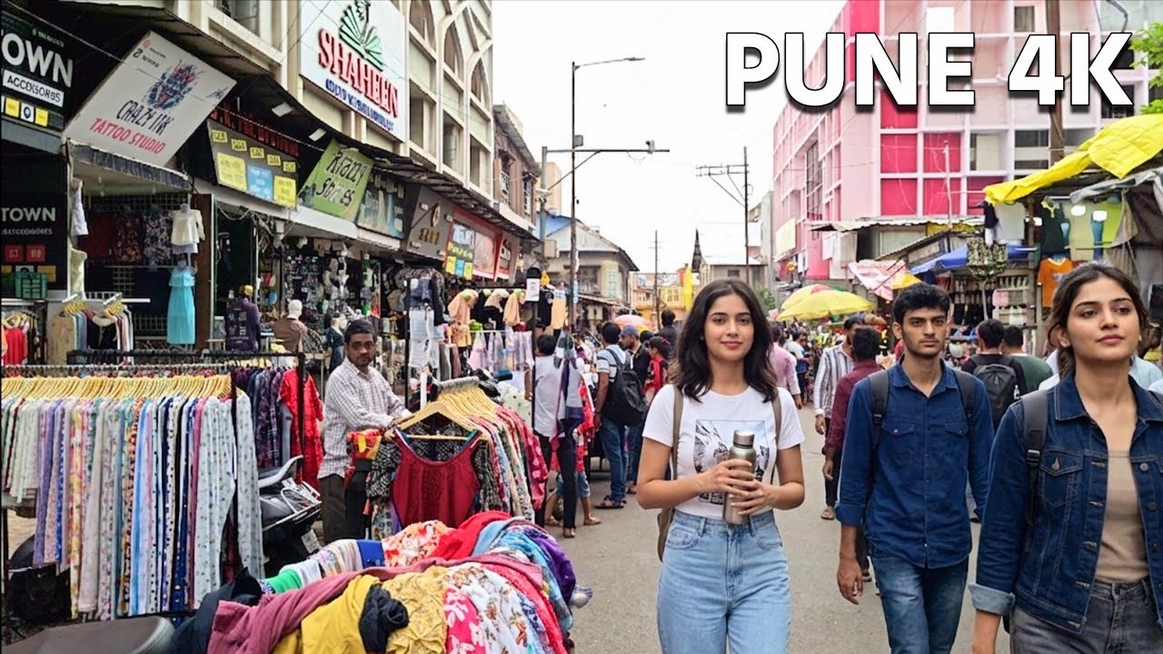 Pune Fashion Street 4K Walking Tour 2026 🛍️ | Budget Shopping in Pune | Street Market Walk