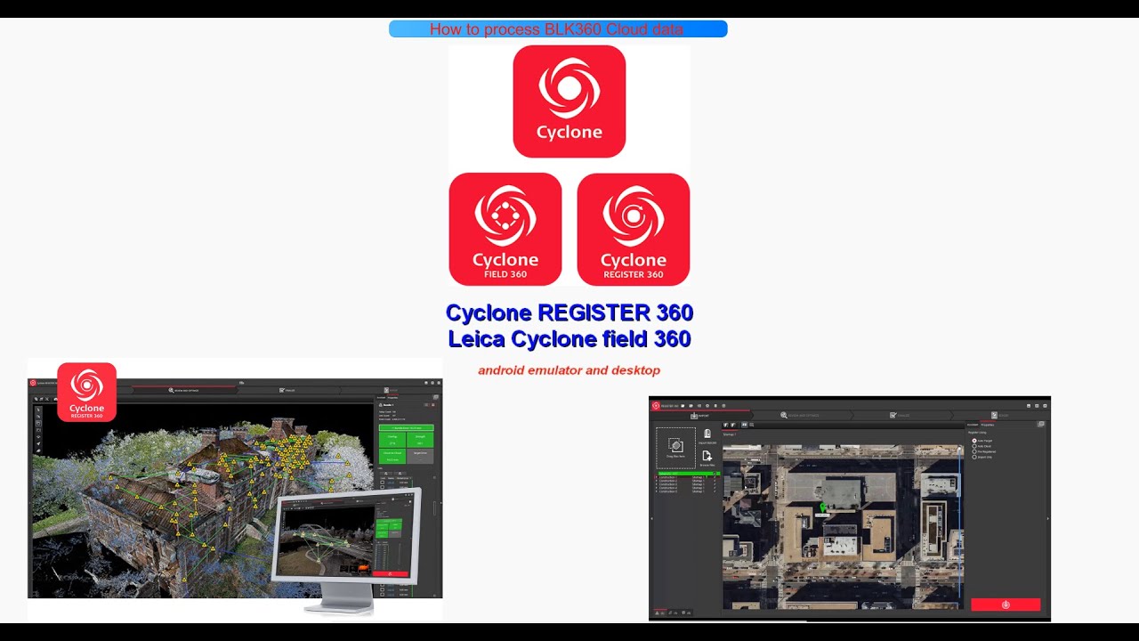Leica Cyclone Field 360 install and cloud data processing in one video