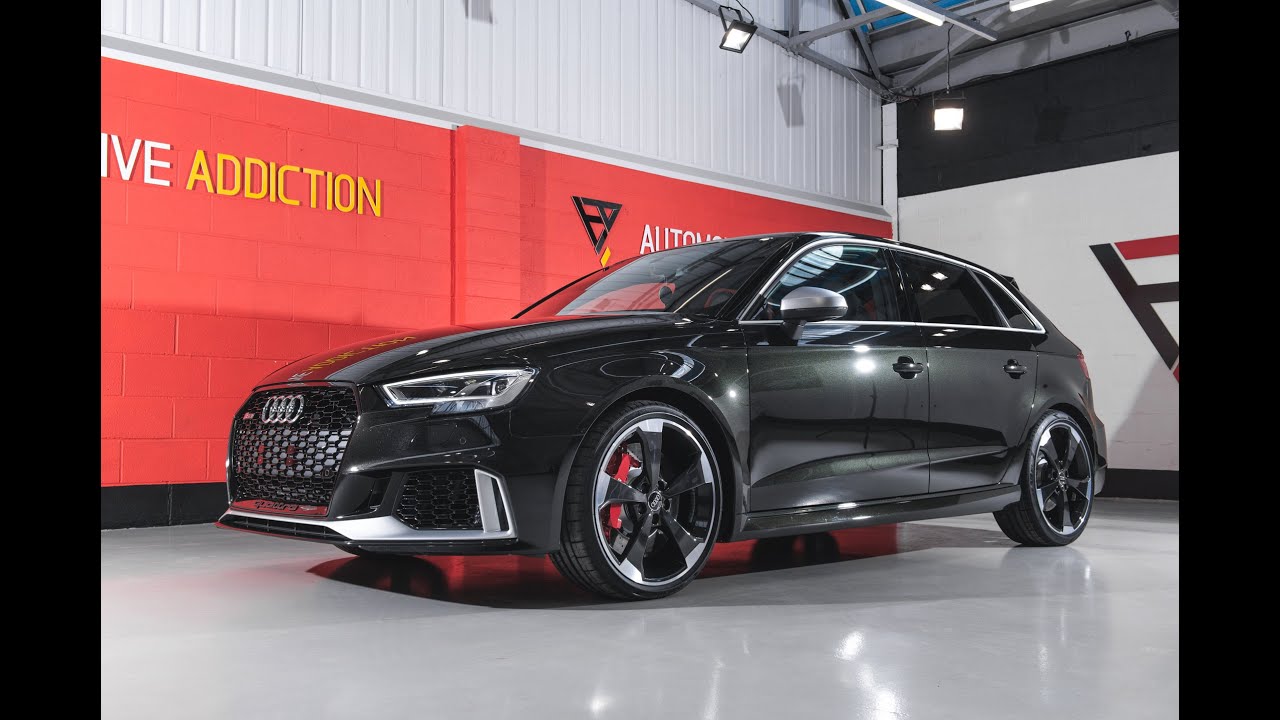 Audi RS3 Sportback 8V Facelift in Panther Black For Sale at Automotive Addiction