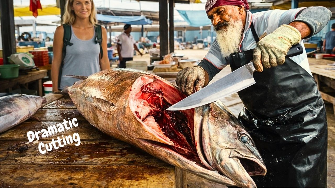 Extreme Action Fish Cutting! Watch Perfect Skills & Relaxing Market ASMR 😎
