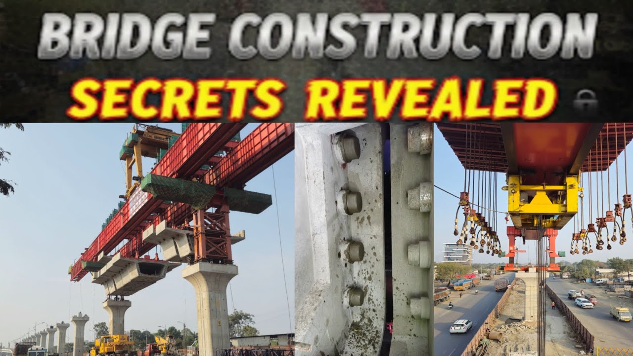 Bridge Construction Secrets | PSC Segmental Box Stressing | Grouting on Bridge Site