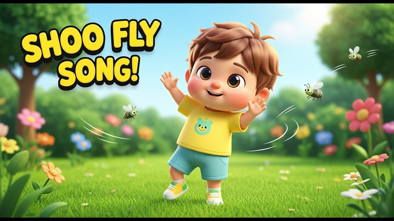 Shoo Fly Song for Children – Nursery Rhyme, Toddler Learning, Fun Movement, and Playful Animal Play