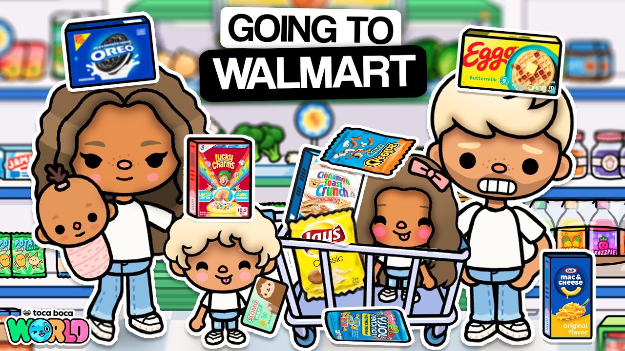 Наша семья идёт в Walmart 🛒 (серия 8) | Семейная ролевая игра Toca Life World 🌍