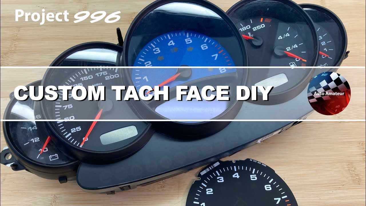 Porsche 911 Custom Tach Face Install DIY - Project 996