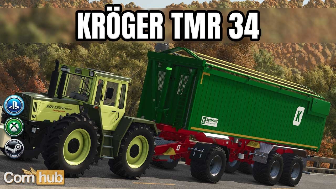 LS25 Kröger TMR34 – 50.000L Schüttgutanhänger für große Betriebe