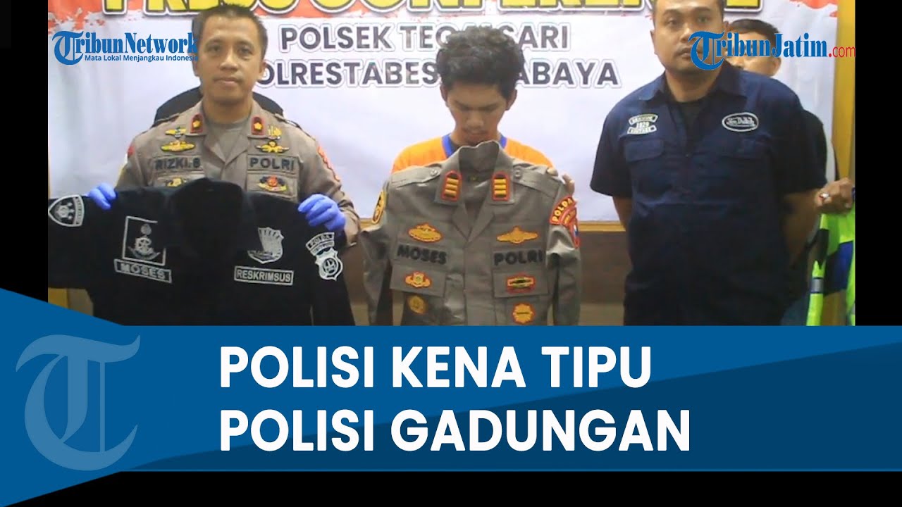 TIPU POLISI ASLI, POLISI GADUNGAN Ditangkap Polsek Tegalsari Surabaya, Umur 22 Sudah AKP