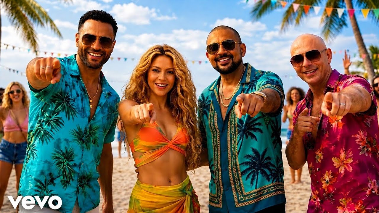 Shaggy x Sean Paul x Shakira x Pitbull - Global Heatwave (Official AI Audio) [three phase lyric]2026