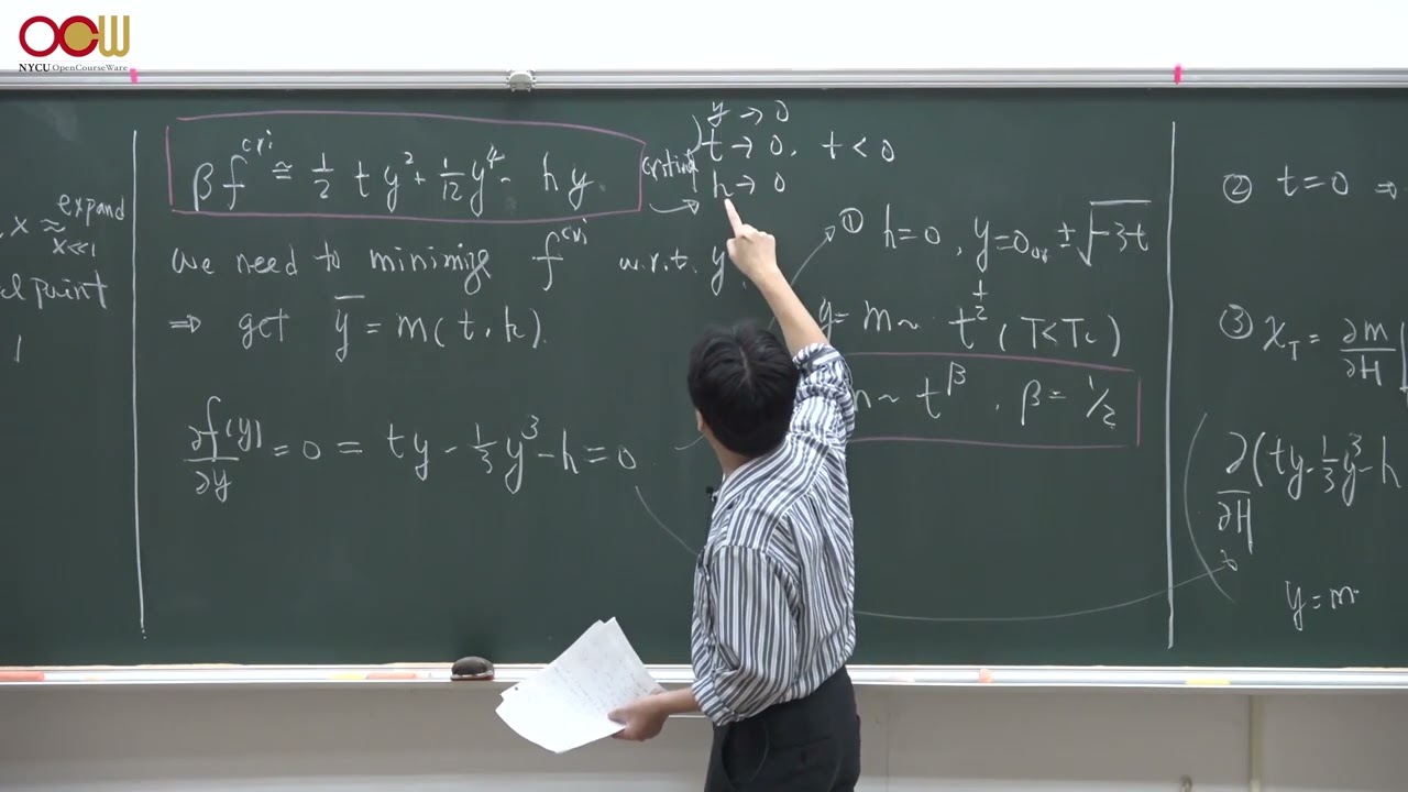 統計場論與量子相變 &ndash; Ch3.7 伊辛模型&mdash;平均場論 Ising model mean field theory