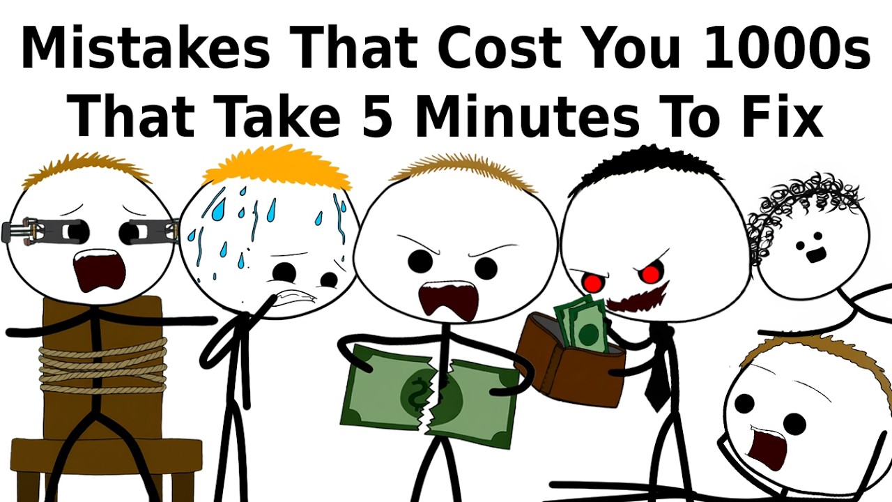 Mistakes That Cost You 1000s That Take 5 Minutes To Fix