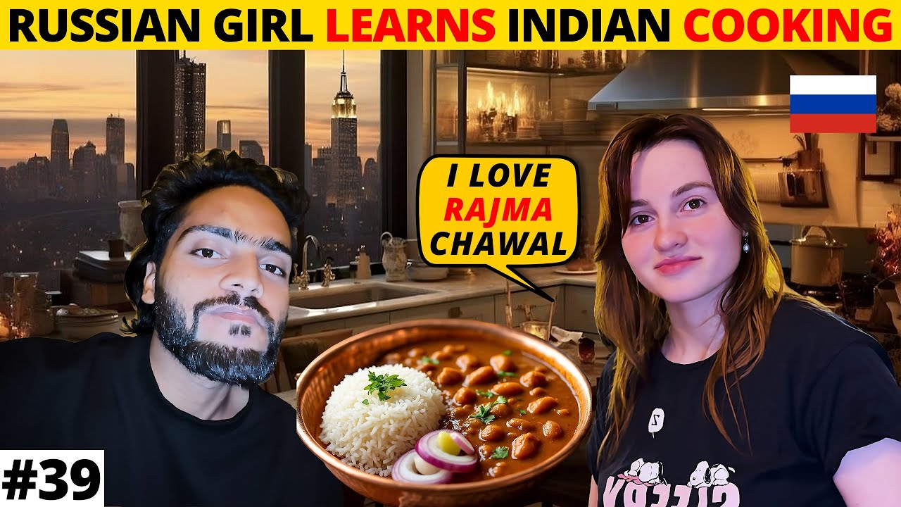 Russian Tries Cooking Indian Food for the First Time