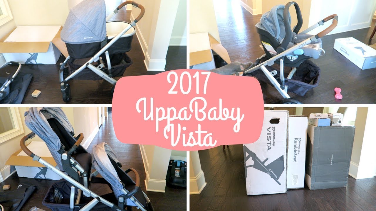2017 UPPABABY VISTA + RUMBLE SEAT + MESA CAR SEAT UNBOXING & FIRST IMPRESSION