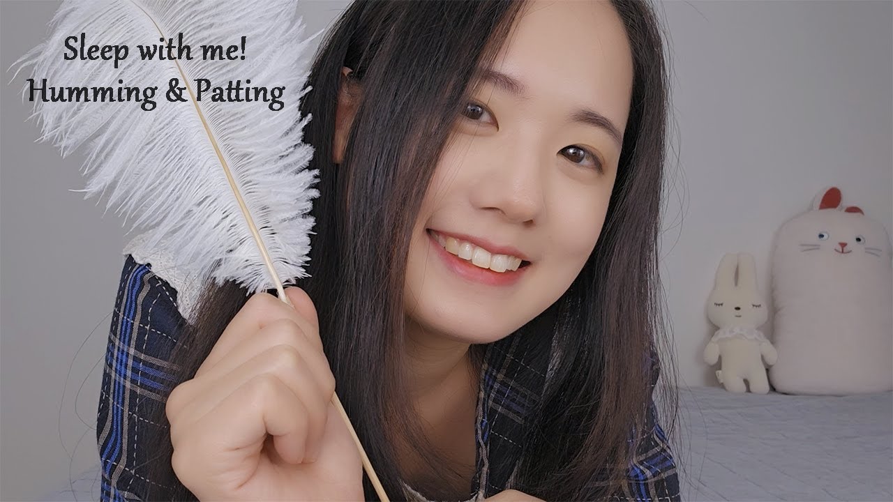 ASMR ASMR Sleep with Me❤️ Humming & Brushing you😊 Mic Touching, Patting, Soft Singing, 2 Hours