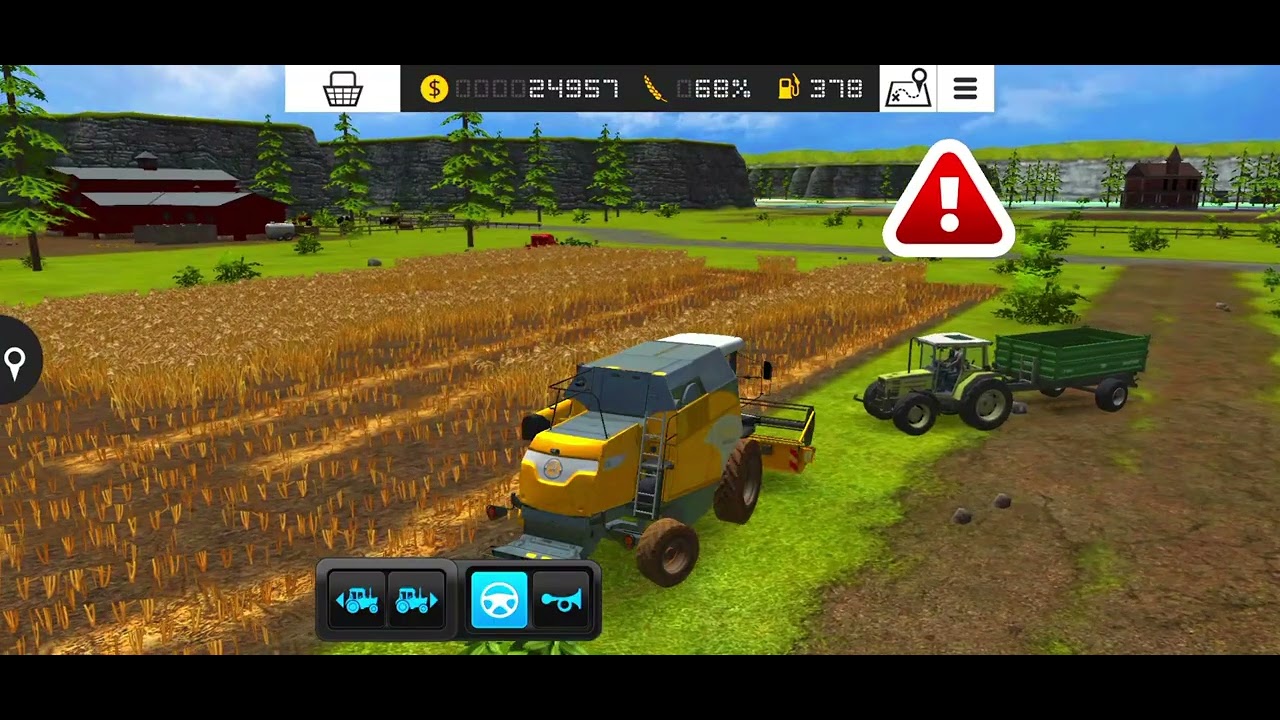 Harvesting Wheat - Farming Simulator 16 - Android Gameplay 1 #chandansgaming #FS16 #farmingsimulator