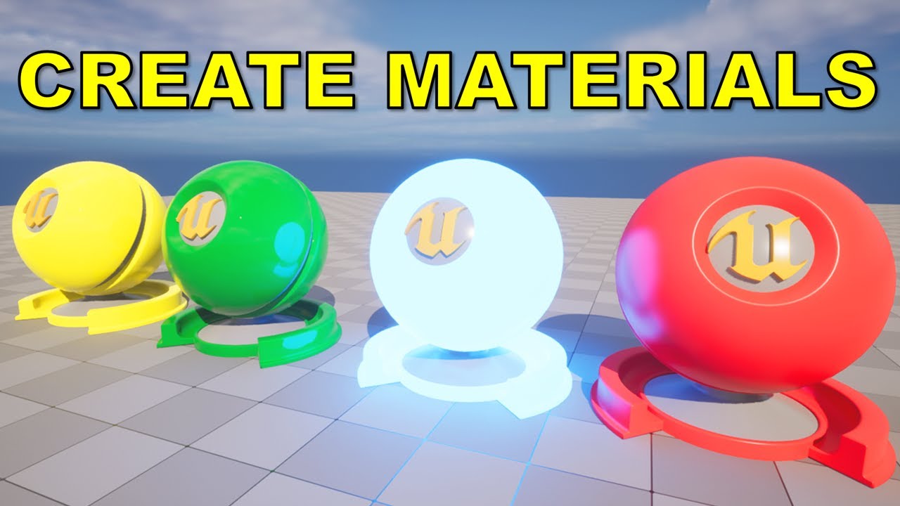 Unreal Engine 5 Tutorial - How To Create Materials ( in 6 Minutes )