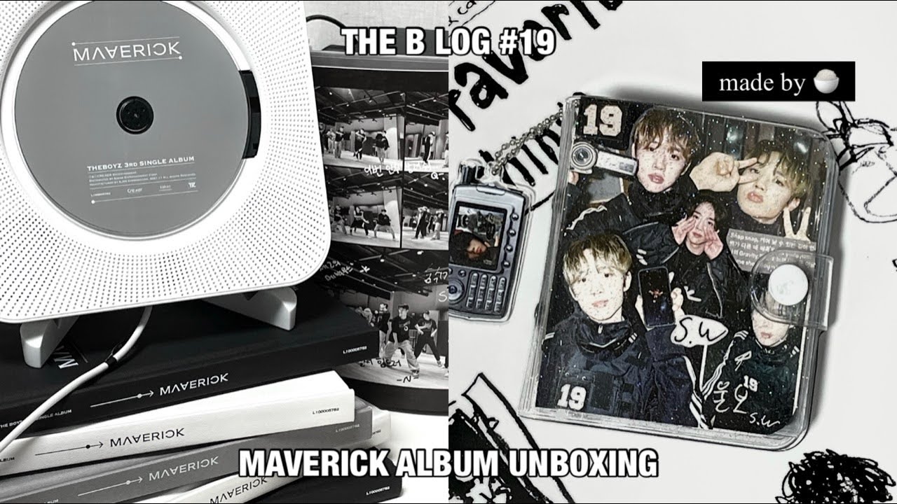 [더비로그 #19] 늦었지만 제출합니다 ... '매버릭 앨범깡' | 더보이즈 앨범깡 • MAVERICK • 3공 바인더 표지꾸미기  :: 덕질 브이로그 | vlog