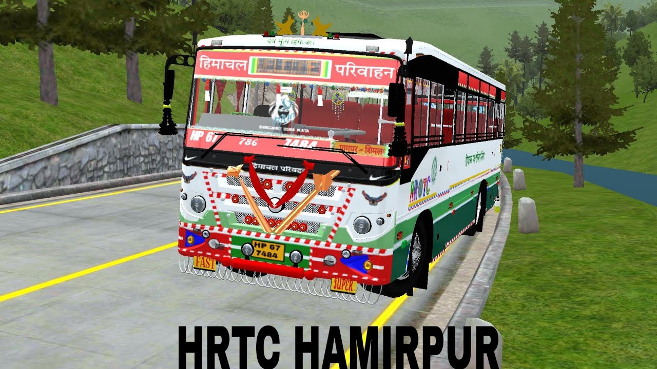 NEW HRTC BUS MOD (( HRTC HAMIRPUR)) FOR BUS SIMULATOR INDONESIA