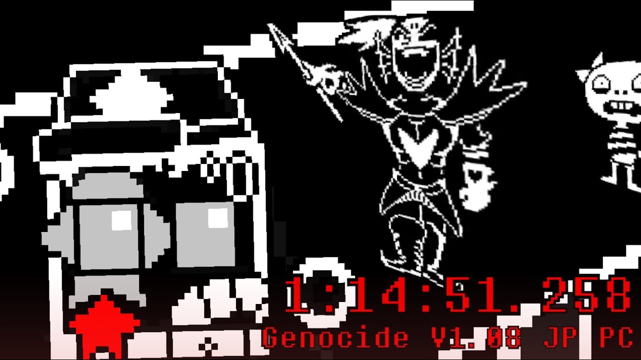 Undertale Genocide SPEEDRUN - TIME: 1:14:51.258 (Version 1.08, PC, Japanese)