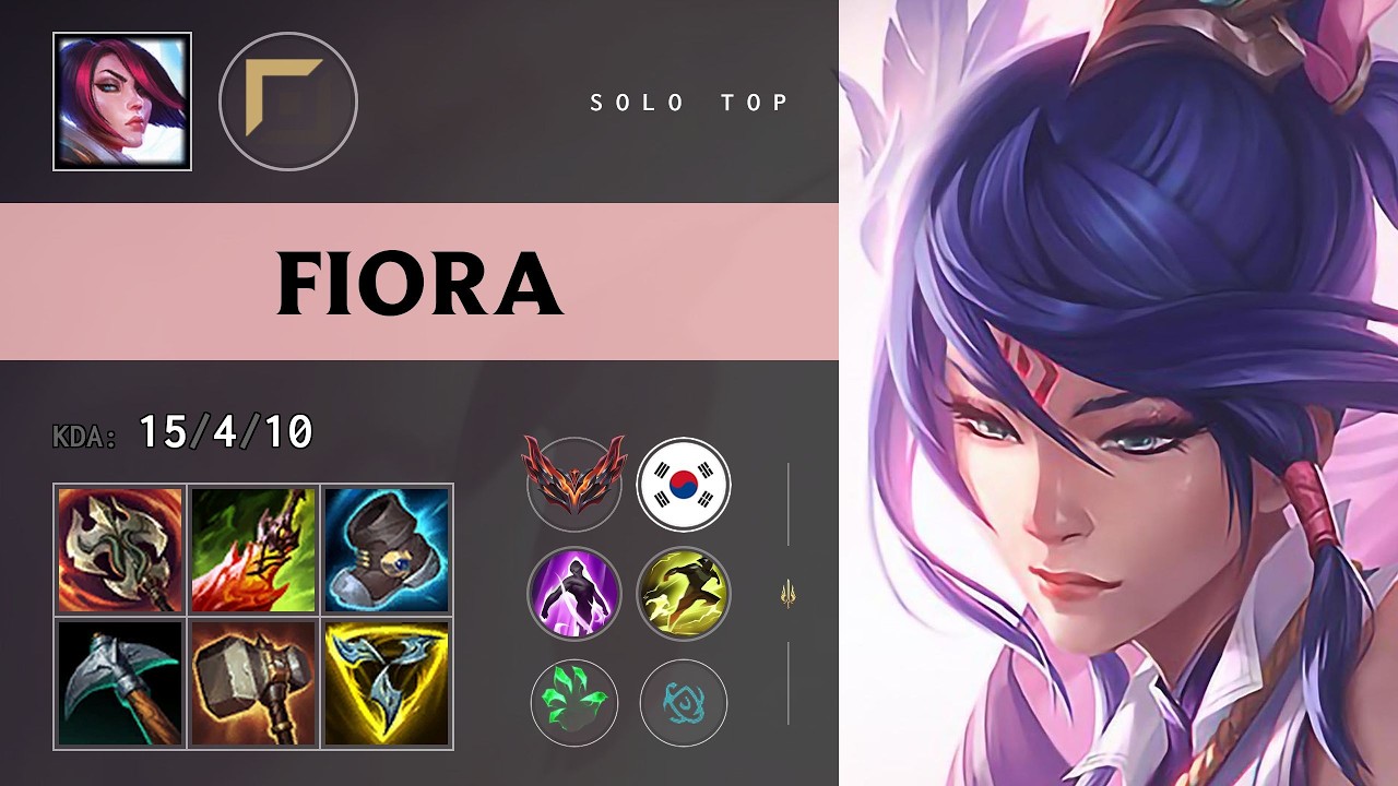 Fiora Top vs Jax - KR Grandmaster Patch 26.18