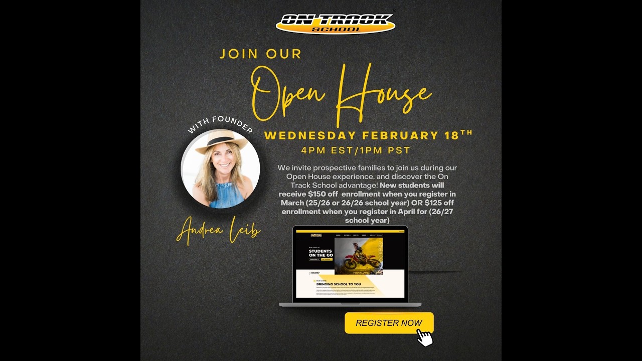 ON TRACK SCHOOL 2026 OPEN HOUSE