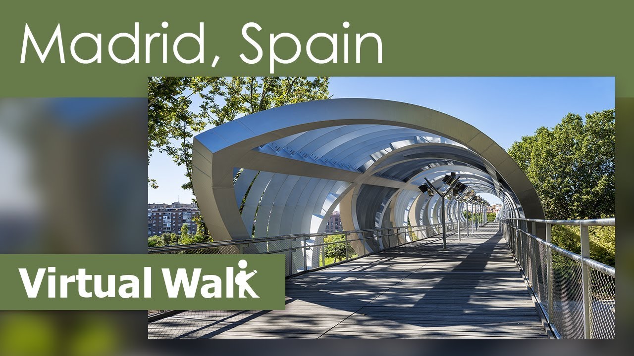 Treadmill Music Video Workout Mix with a Virtual Run in Madrid along the Manzanares River in Spain