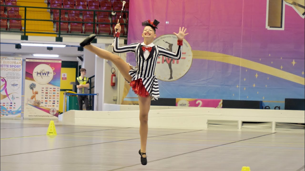 Majorettes *FENIX Radlin* - solo BATON cadets - XX European Majorette Championship - Monza 2025
