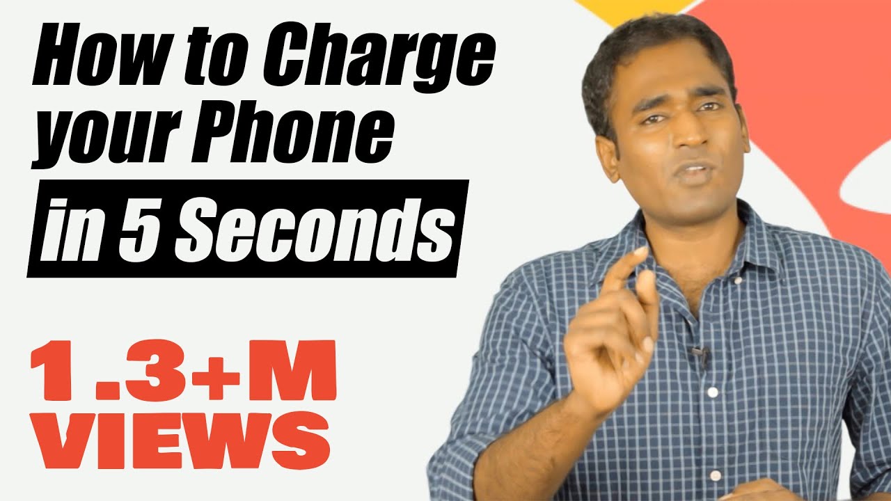How to charge your mobile phone in 5 seconds? | Tamil | LMES