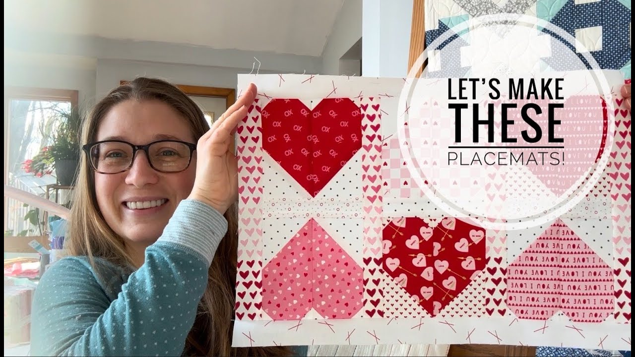 Taking Little Hearts and making placemats, valentine placemats, VLOG