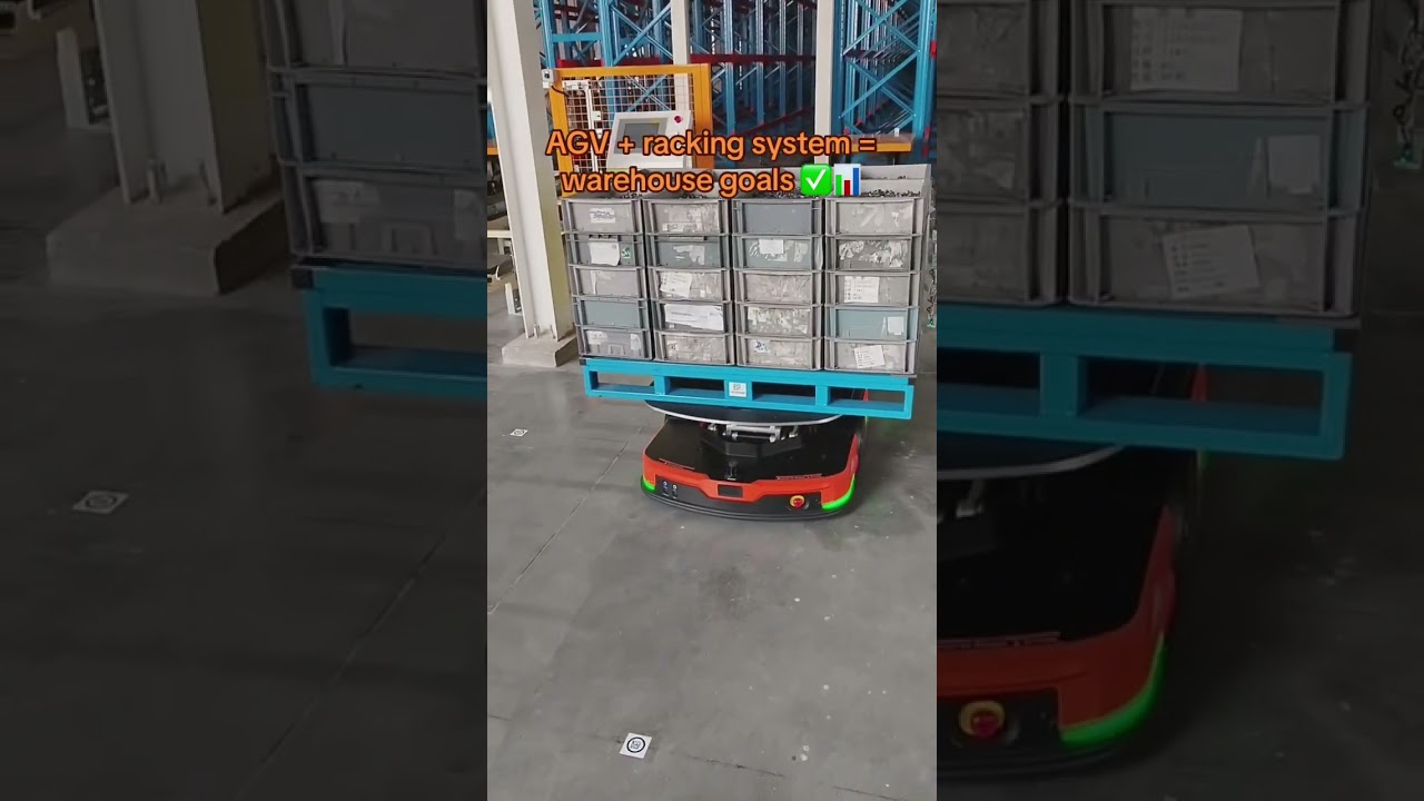 Would you upgrade your warehouse like this? 🚀#agv #smartwarehouse #automation #logisticstech