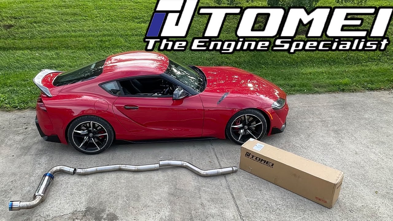 MK5 Supra Gets Tomei Type-R Single Exit Titanium Exhaust!