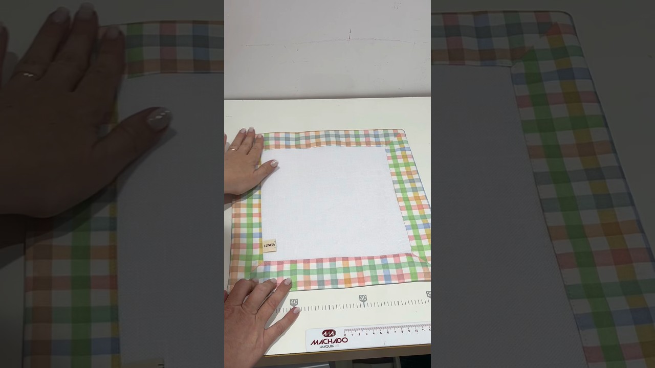 Aprenda fralda com canto mitrado em tricoline 